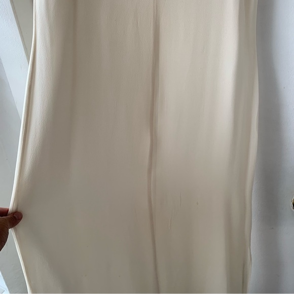 SIMPLY SILK 100% Silk Maxi Dress Sleeveless Size M Lagenlook Minimalist Basic - Picture 8 of 8